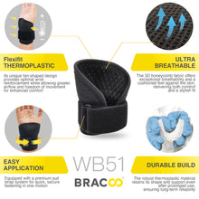 Cargar imagen en el visor de la galería, NUEVAS ! ! (*patentado) <br> BRACOO WB51 Armor<br>Muñequera 3D Fijación Ergonómica y Transpirable (FlexiFit) (Copy)