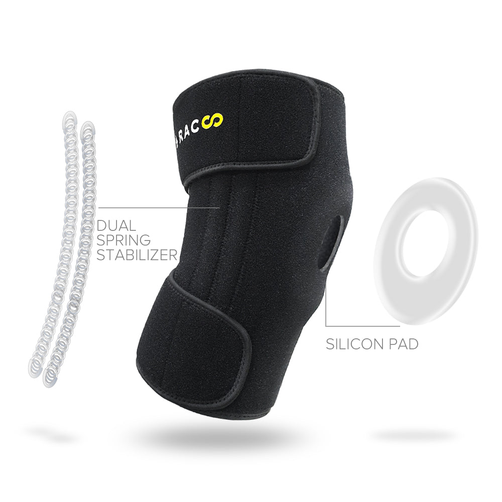 BRACOO KB30 Fulcrum<br>Rodillera con Doble Férula Estabilizadora  y Almohadilla <br>de Fijación