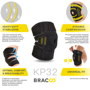 NUEVAS ! !<br>BRACOO KP32 Airy<br>Rodillera Transpirable <br> y Almohadilla Ergonómica