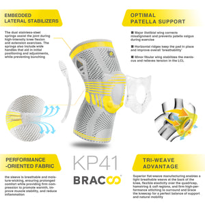 BRACOO KP41 Shielder <br> Rodillera con Almohadilla Ergonómica 3D Patentada (*patentada)
