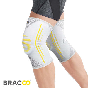 BRACOO KS91 Fulcrum <br> Rodillera Transpirable con Almohadilla Ergonómica (par) (*patentada)