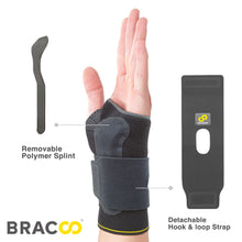 Cargar imagen en el visor de la galería, NUEVAS ! ! (*patentado) &lt;br&gt; BRACOO WP40 Shielder &lt;br&gt; Muñequera con Férula Ergonómica 3D y Correa (ModularPro)
