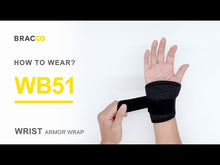 Cargar y reproducir el video en el visor de la galería, NUEVAS ! ! (*patentado) &lt;br&gt; BRACOO WB51 Armor&lt;br&gt;Muñequera 3D Fijación Ergonómica y Transpirable (FlexiFit) (Copy)
